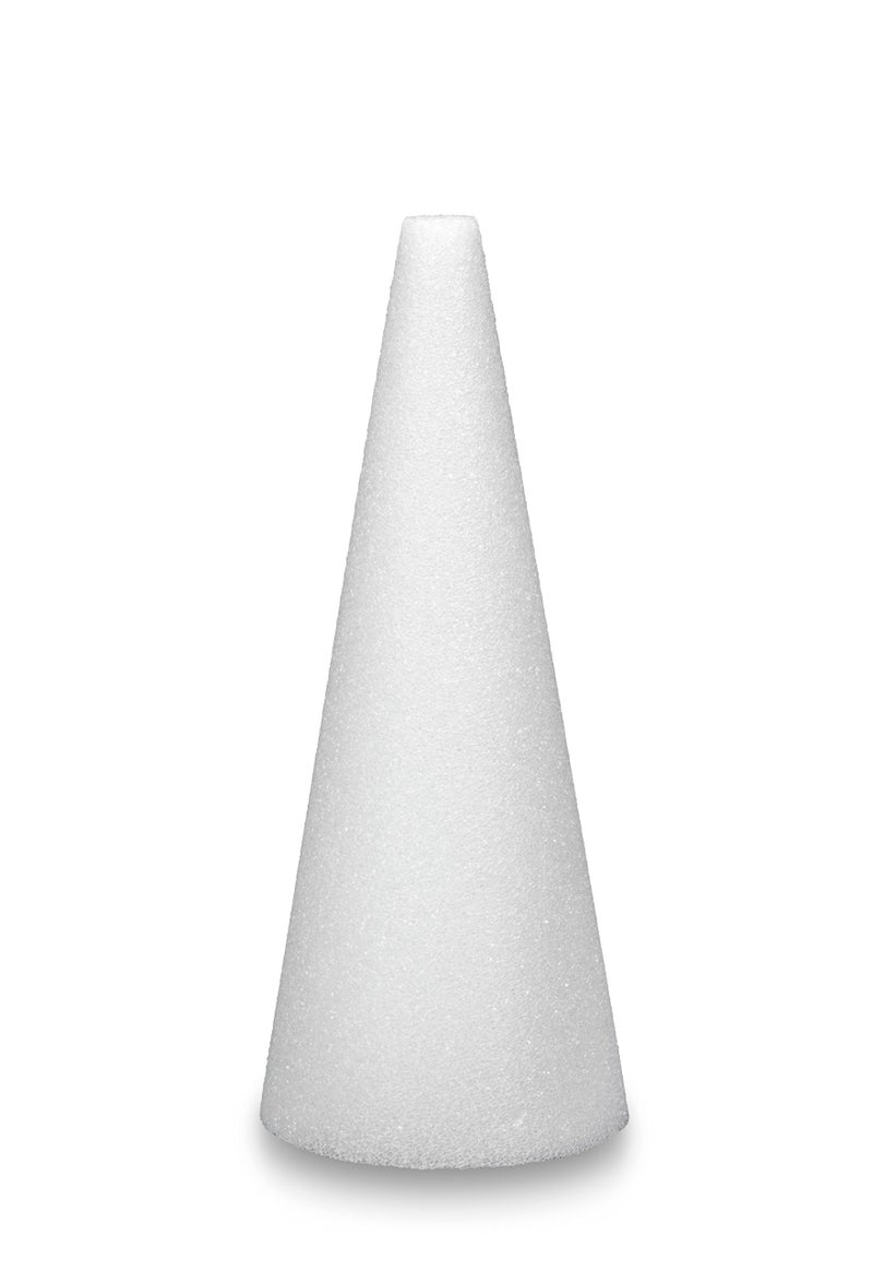 FloraCraft CraftFoM 2 Piece Cone 2.75 Inch x 6 Inch White